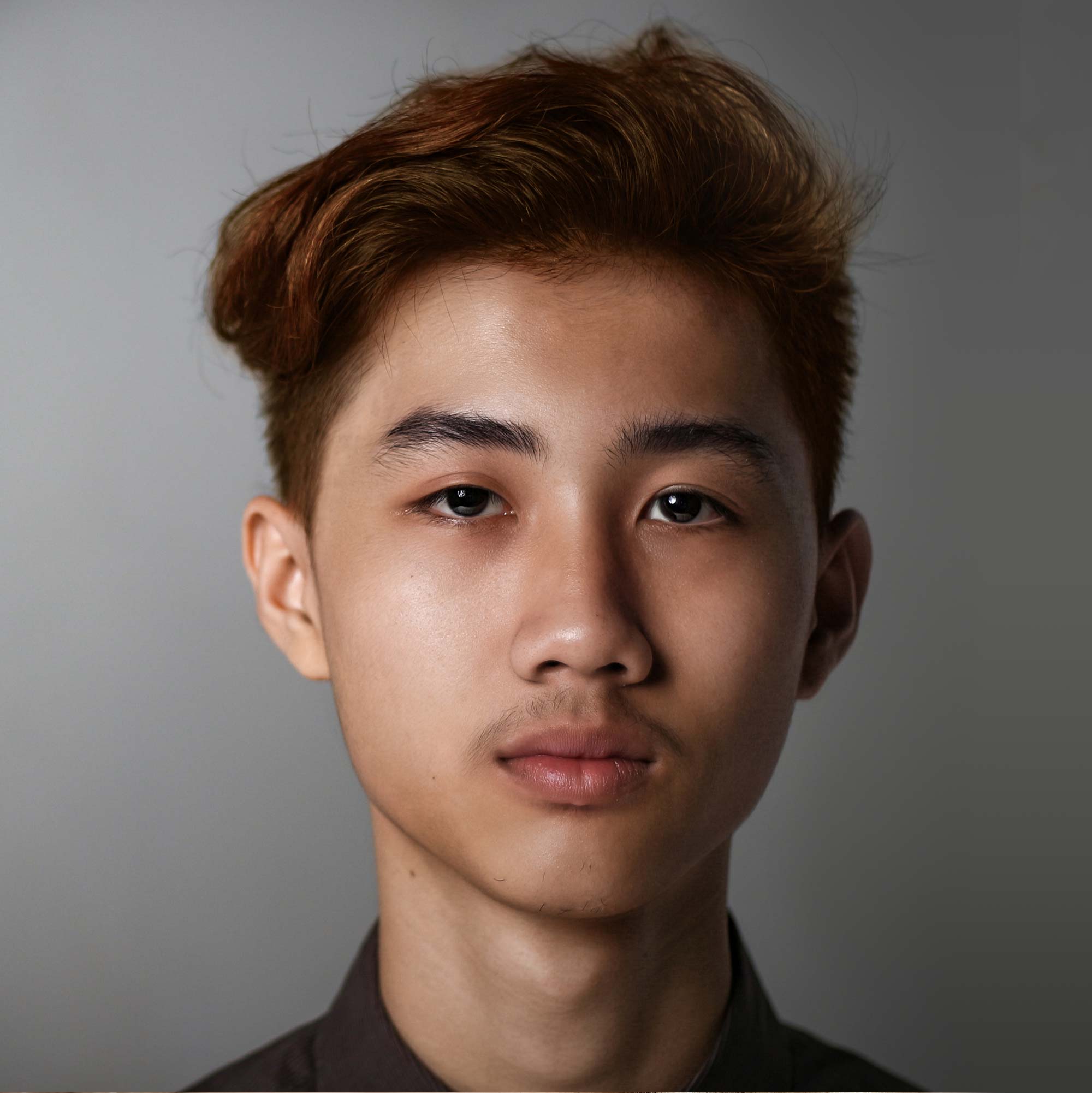 Brown haired man portrait photograph